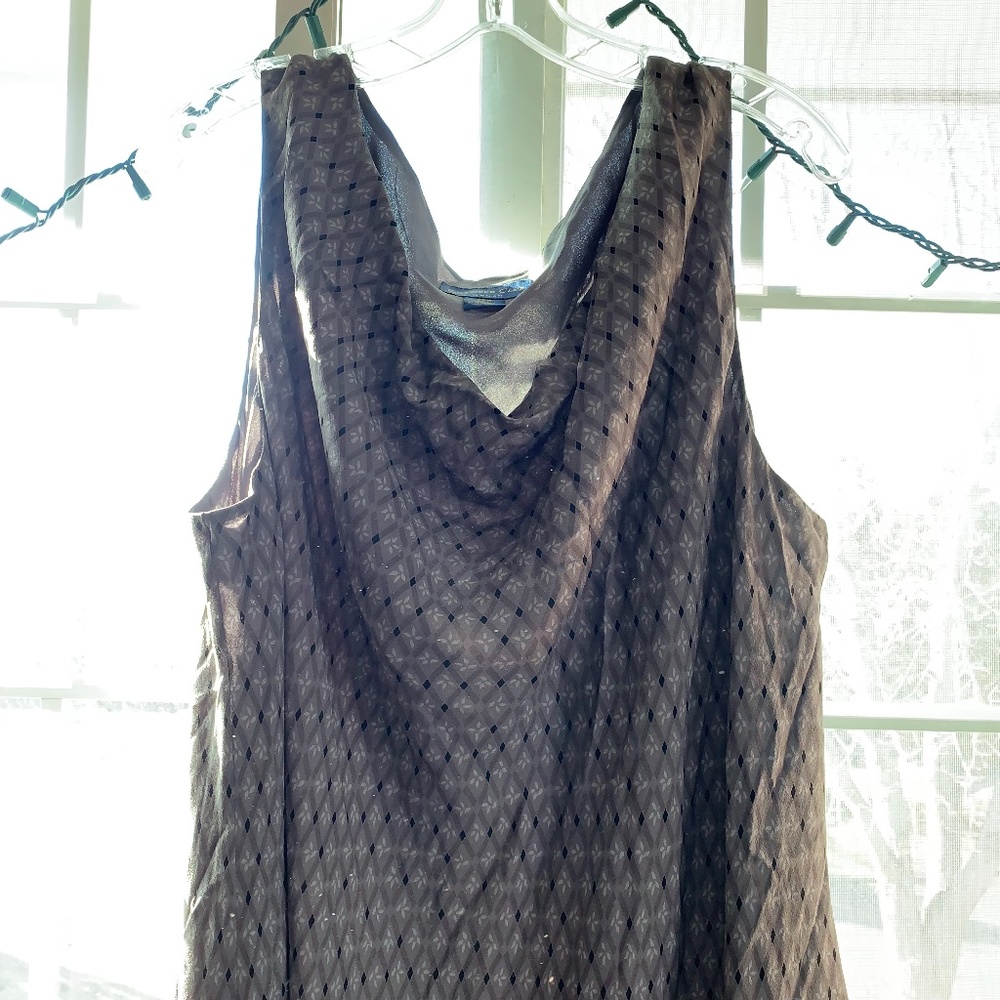 Charter Club plus size maxi casual tank dress grey